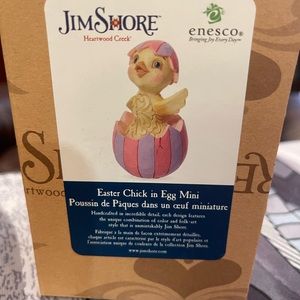 Jim Shore Heartwood Creek - Mini Easter Chick in Egg Figurine 6012441